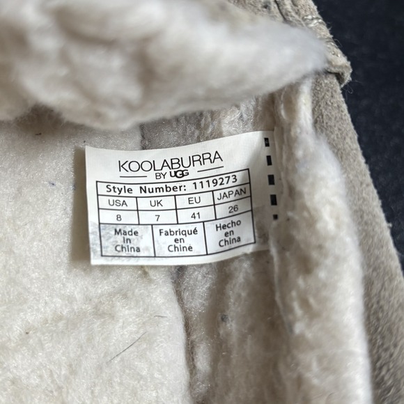 KOOLABURRA BY UGG MEN'S TIPTON EMBOSS 1119273 SIZE 8 Beige Slippers - Picture 7 of 7